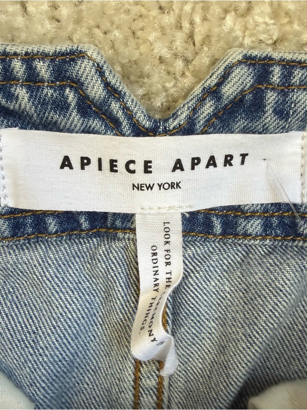 NWT Apiece Apart Meridians Jeans in Austin Wash Barrel Balloon Baggie - Picture 7 of 8